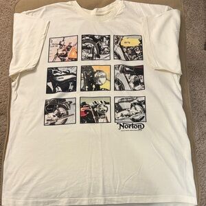 Norton Motorcycles T-shirt Men's Size Large Graphic Moto Tee